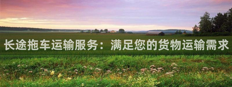 28圈注册：长途拖车运输服务：满足您