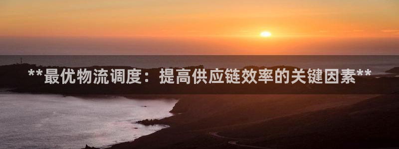28圈正规吗?：**最优物流调度：提